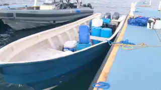 Tres mexicanos viajaban en la embarcación junto a la cocaína