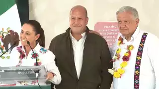 El Presidente López Obrador y la Presidenta electa, Claudia Sheinbaum, inauguran el Sistema Hidráulico El Zapotillo