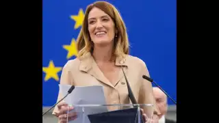 Roberta Metsola, fue reelegida como presidenta el Parlamento Europeo