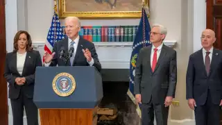 Joe Biden emitió un mensaje desde la Oficina Oval de Estados Unidos
