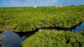 La laguna Chen Chan Akal se encuentra muy cerca de Uxmal