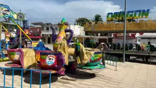 Así lucen los juegos que formarán parte de la feria de Progreso