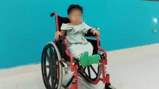 El bebé fue diagnosticado con un tumor en el estómago