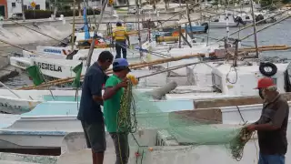 Pescadores de las costas campechanas padecen por la captura ilegal de algunas especies marinas.