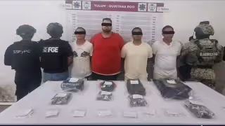 Los detenidos fueron Gerardo Iván “N”, Bryan “N”, Óscar Yael “N” y José Joel “N”