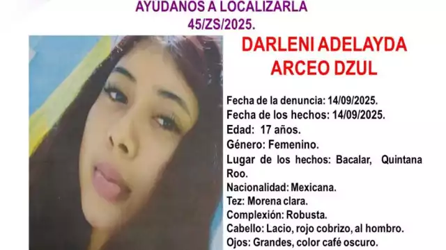 Autoridades compartieron la ficha con el fin de recibir información sobre su paradero