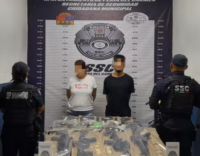 Los detenidos fueron identificados como Francisco de Jesús "N", de 20 años de edad y Kathia Carolina "N", de 31 años de edad,