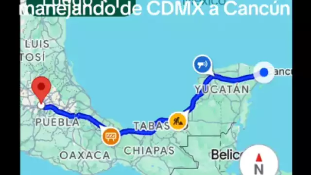 El viaje en coche duró casi 30 horas