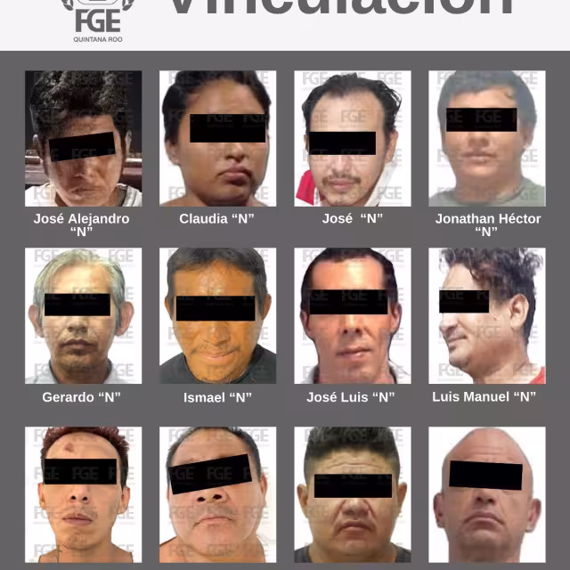 Los ahora detenidos quedaron a disposición de la autoridad judicial