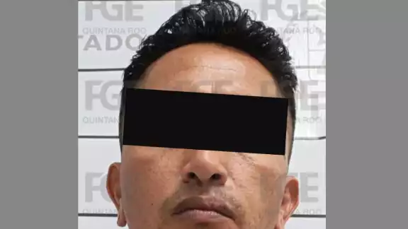 La Fiscalía General del Estado detuvo al sospechoso en Playa del Carmen, tras cumplimentar una orden de aprehensión.