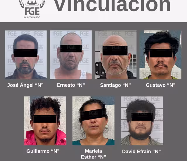 Entre los vinculados a proceso se encuentra una mujer