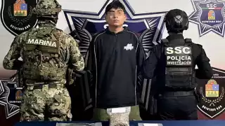Detienen a un hombre por presunta posesión de droga en Cancún