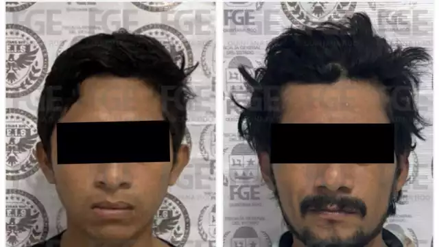 Los dos presuntos extorsionadores fueron detenidos.