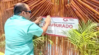 La Procuraduría de Protección al Ambiente (PPA) clausuró la obra de acceso al parque Kúutsmil en Cozumel.