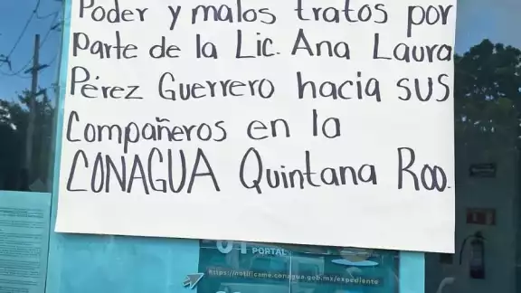 Trabajadores de Conagua protestan ante abusos de poder