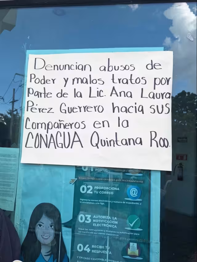 Trabajadores de Conagua protestan ante abusos de poder