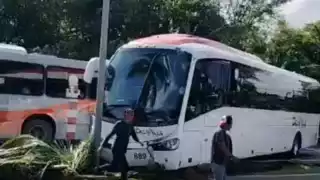 En el accidente solo se reportó lesionado el conductor; no habían pasajeros dentro de la unidad