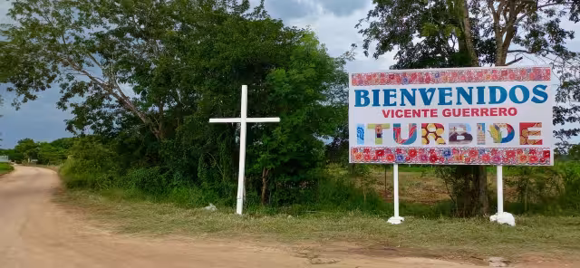La comunidad de Iturbide (Vicente Guerrero) tiene un nuevo letrero de bienvenida desde el 22 de agosto de 2024.
