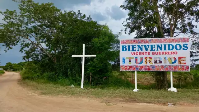 La comunidad de Iturbide (Vicente Guerrero) tiene un nuevo letrero de bienvenida desde el 22 de agosto de 2024.