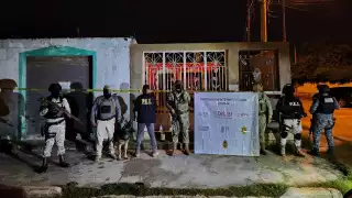 En ambos operativos participaron binomios caninos de la SSP y peritos en criminalística de la FGE