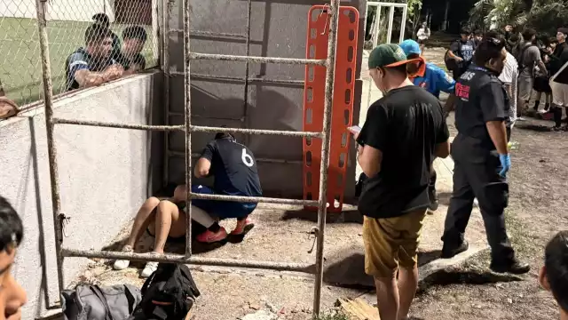 La joven perdió el conocimiento por unos minutos, tras golpearse la cabeza.