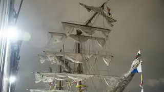 El buque tras el accidente este sábado 17 de mayo