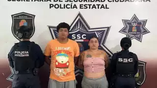 Detienen a pareja por delitos contra la salud en la SM 510 de Cancún