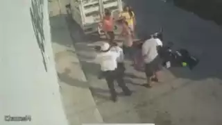 En la avenida Bonampak, en la supermanzana 68, ocurrió la agresión de los elementos.