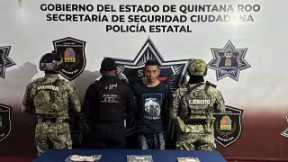 Elementos de diferentes corporaciones custodiaron y presentaron al sujeto.