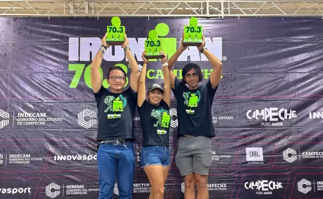 En relevos mixtos Campeche se lleva el primer lugar en Ironman 70.3.