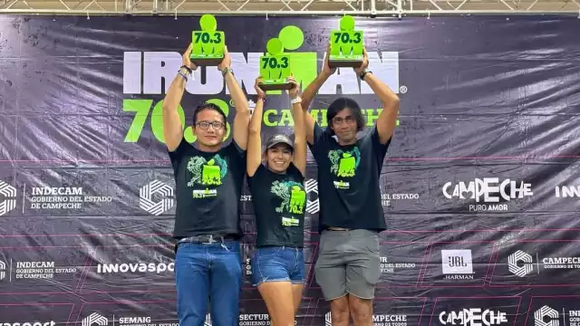 En relevos mixtos Campeche se lleva el primer lugar en Ironman 70.3.