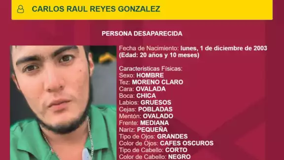 La Comisión Local de Búsqueda de personas desaparecidas y su familia, solicitan apoyo para localizarlo