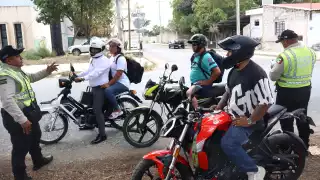 SSP Yucatán continúa operativos  en Mérida para supervisar el tránsito de los motociclistas