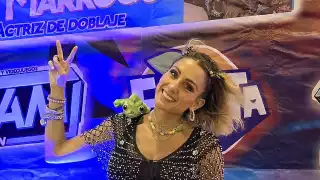 Romina Marroquín Payró, actriz de doblaje, fue una de las invitadas de la Convención Tsunamii