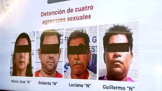 Detienen a cuatro presuntos depredadores sexuales de menores en Quintana Roo