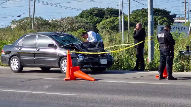 La SSP Yucatán atendió el accidente en la vía Mérida-Progreso