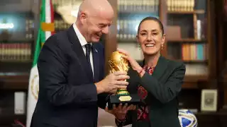 Infantino y Sheinbaum en Palacio Nacional