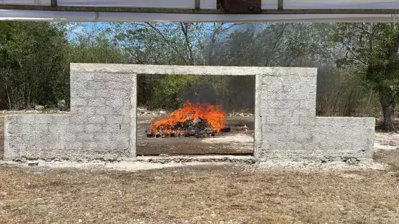 Se incineraron drogas aseguradas en los últimos meses en Yucatán Se incineraron drogas aseguradas en los últimos meses en Yucatán