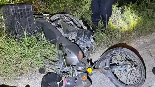 Accidente en la  carretera federal 307: Motociclista resulta gravemente lesionado tras intentar esquivar a un ciclista