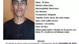 Familia del joven acudieron a o interponer la denuncia tras su desaparición