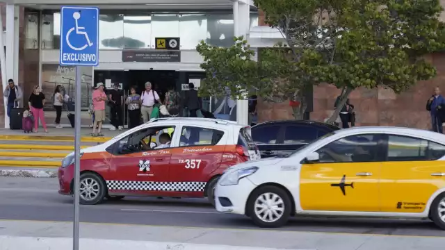 Los taxistas fueron detenidos por la Guardia Nacional