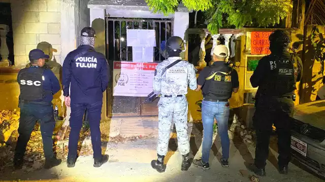 Elementos de la SSC, Semar y Guardia Nacional participaron en los cateos.