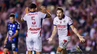 Mozo celebrando su gol del triunfo