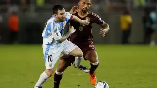 Messi en acción desde Venezuela