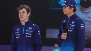 Colapinto junto a su compañero Albon