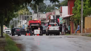 Elementos policiacos acordonaron la zona tras el homicidio