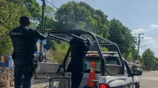 El hombre no fue localizado, ya que huyó del sitio