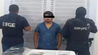 La detención de David Enrique “N” se llevó a cabo durante un operativo de vigilancia