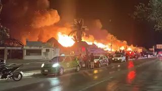 En total fueron 9 establecimientos los que tuvieron daños por el fuego, de estos, siete resultaron con pérdidas totales, al tener deterioros considerables