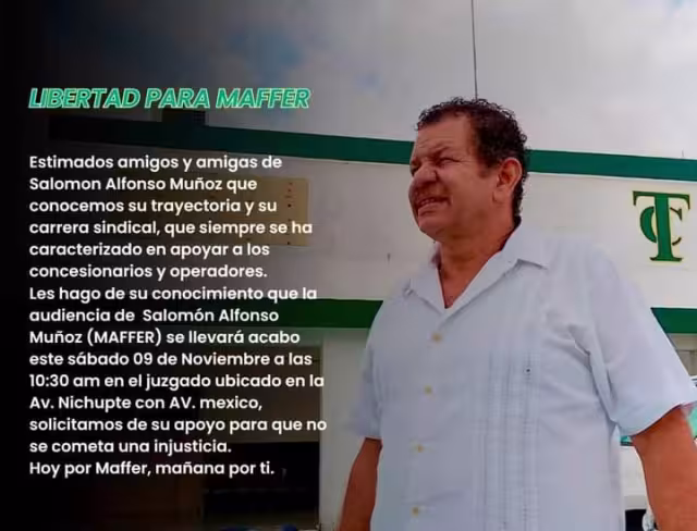 Se espera una reunión de miembros del sindicato de taxistas de Cancún afuera del juzgado